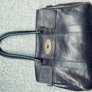 Mulberry’s Bayswater dark brown purse bag tote